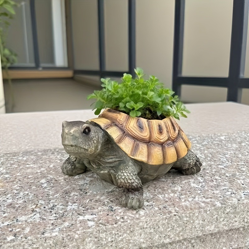 Succulent Planter Pot - مزهرية على شكل سلحفاة لطيفة، زينة