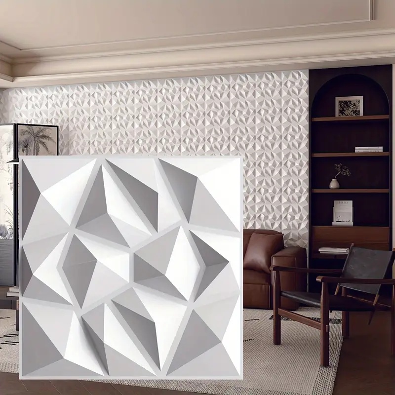 Home Decor Wall Panels - 12 قطعة من ألواح الحائط ثلاثية