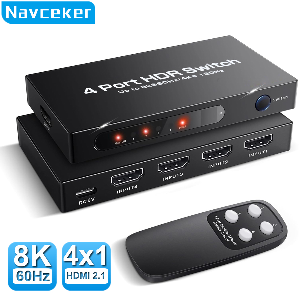 Home Decor Uk - محول Navceker HDMI 2.1 8K 60