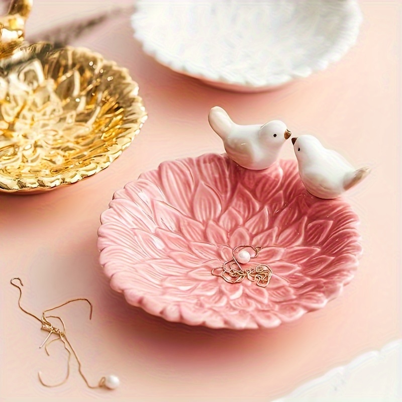 Ceramic Trinket Dish - جديد لطيف الطيور ديم سوم علبة