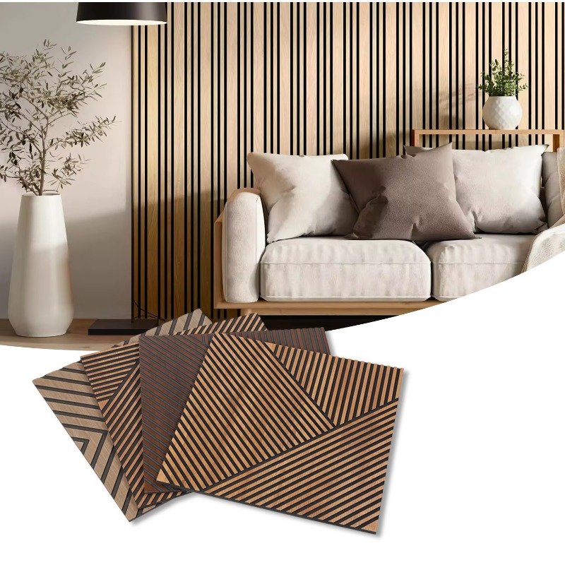 Home Decor Wall Panels - أفضل الألواح الخشبية الصوتية ذات الشرائح