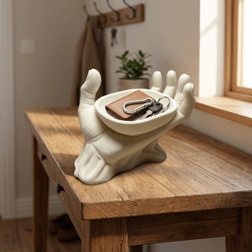 Ceramic Trinket Dish - صينية تخزين المفاتيح على شكل كف
