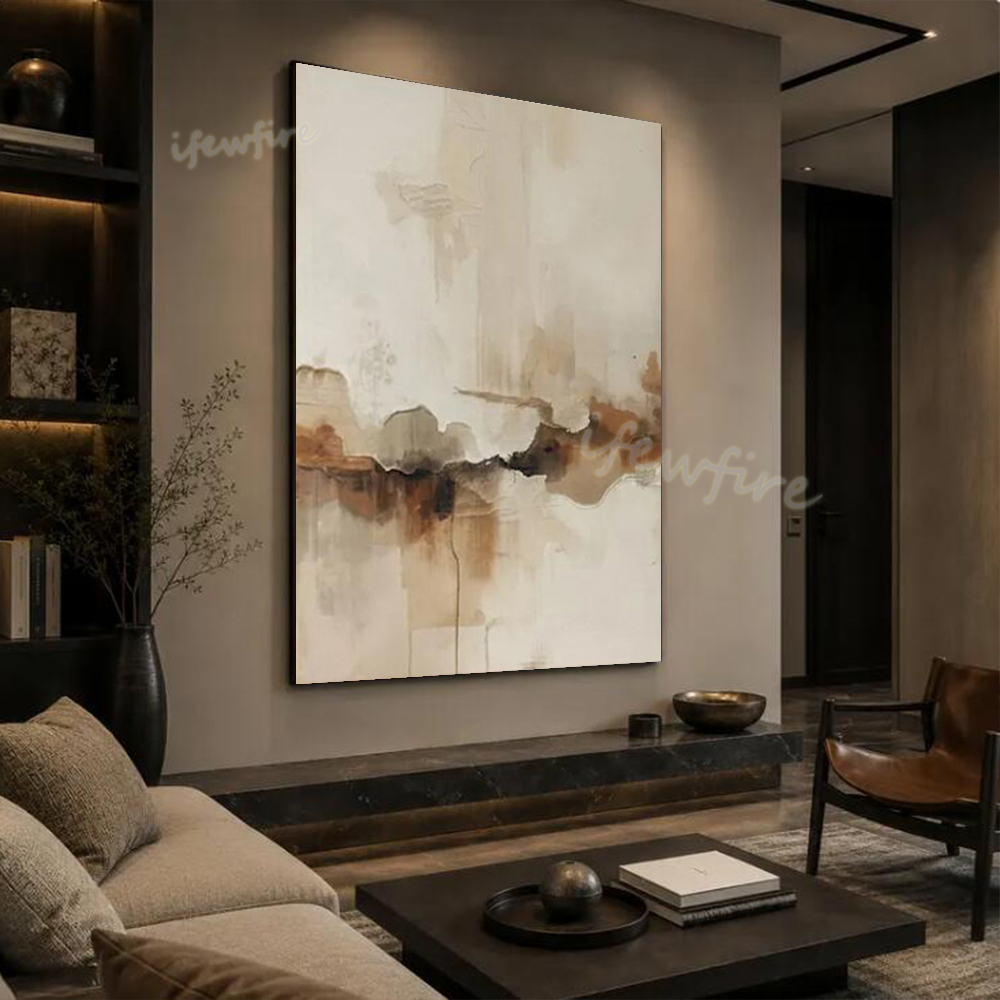 Home Decor Free Images - لوحة زيتية تجريدية حديثة مصنوعة يدويًا