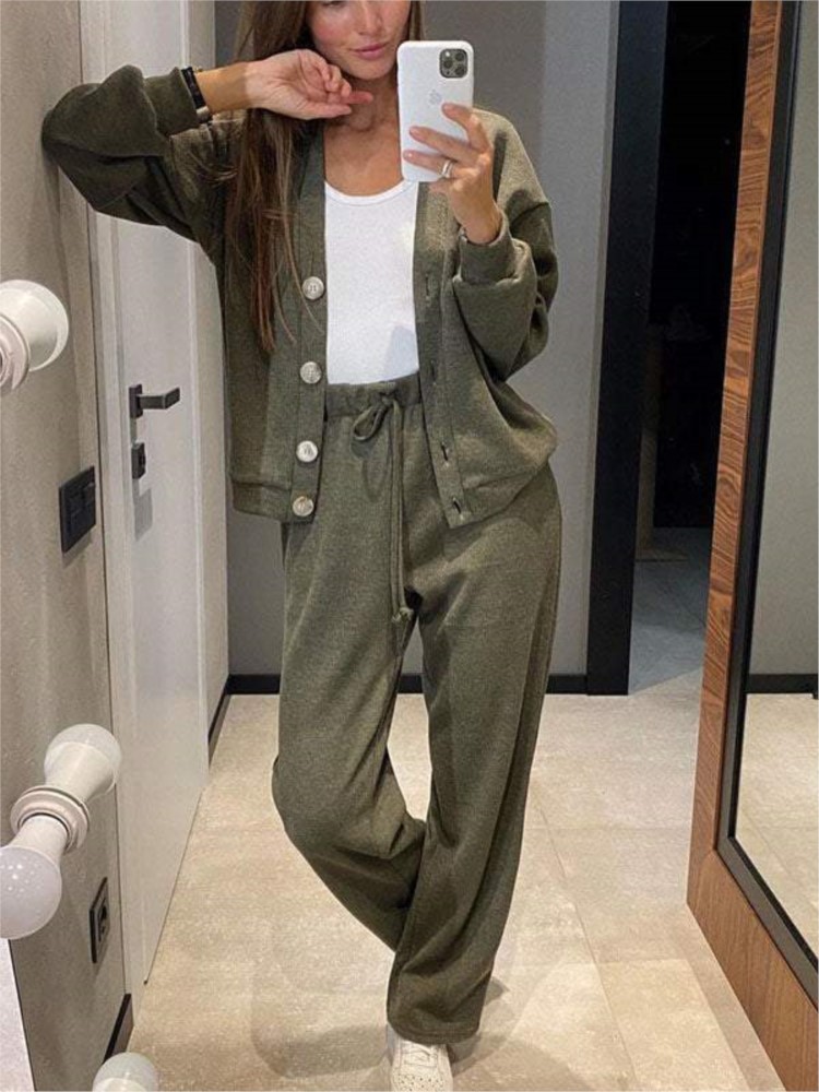 Home Decor Zara - الخريف أزياء محبوك القطن المرأة سترة