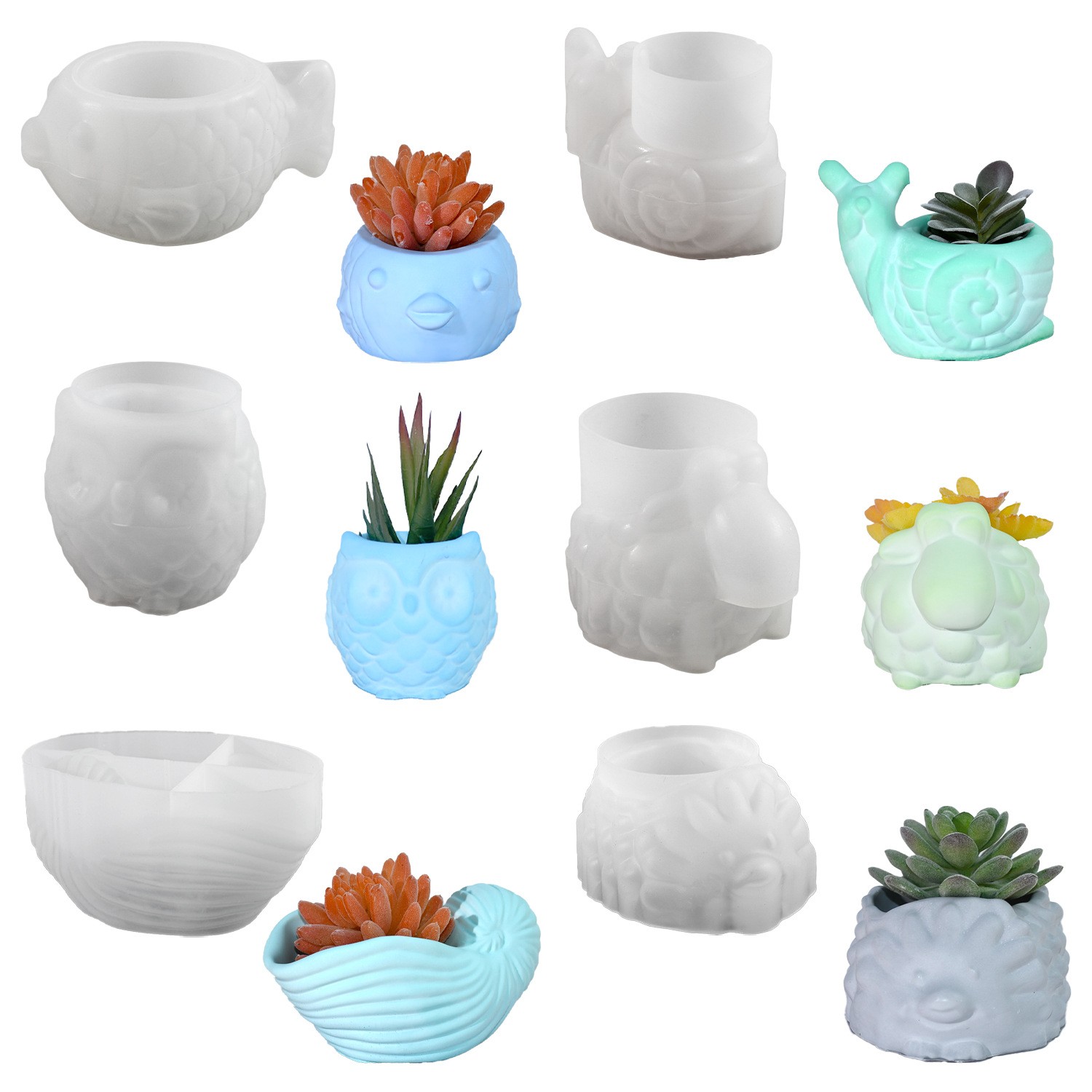 ثلاثية الأبعاد الحيوان اناء لل - مراجعة Succulent Planter Pot وسعره