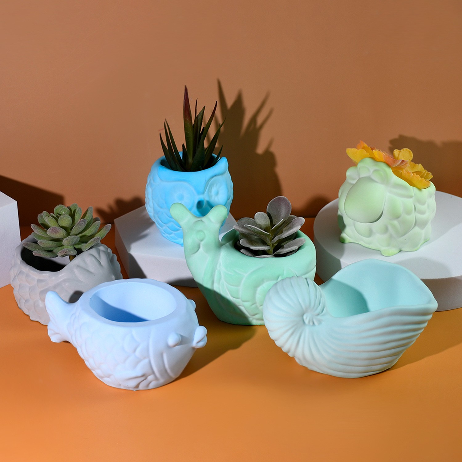 ثلاثية الأبعاد الحيوان اناء لل - مراجعة Succulent Planter Pot وسعره