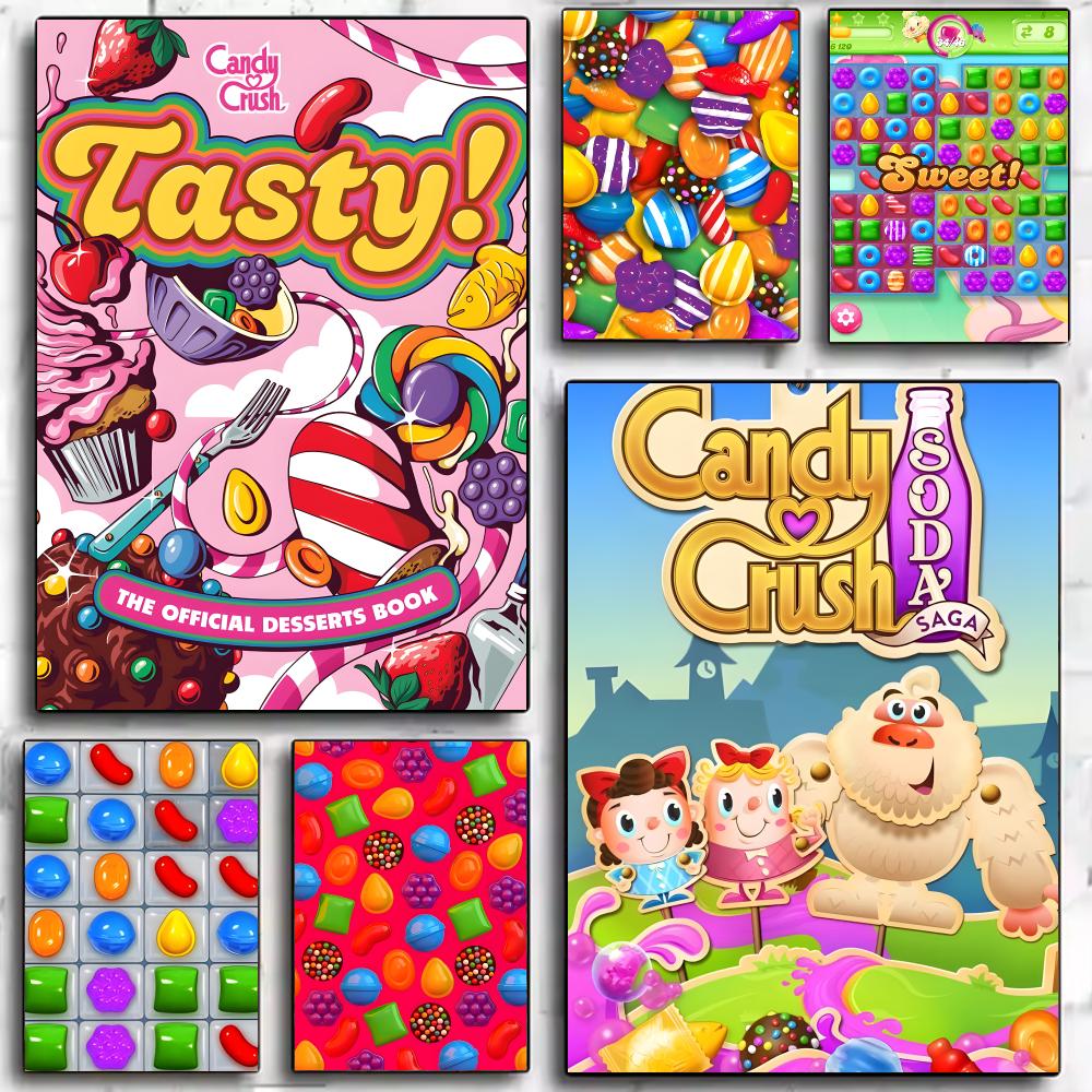ملصق لعبة C-candy Crush Saga ل - مراجعة Home Decor Mobile Game وسعره