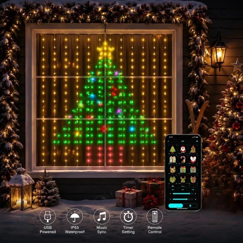 سلسلة أضواء عيد الميلاد LED، أ - مراجعة Home Decor App وسعره