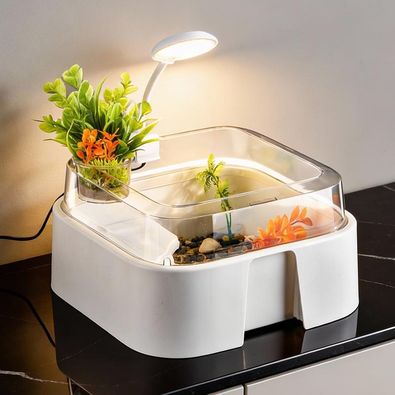 حوض سلحفاة شفاف جديد للديكور ا - مراجعة Home Decor Habitat وسعره