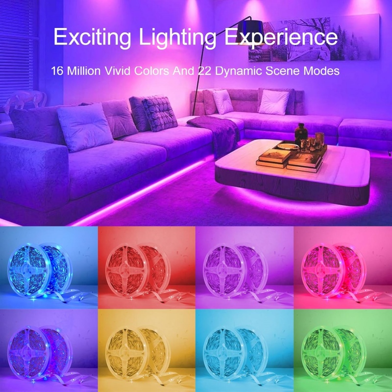 شريط إضاءة LED RGB بطول 1-20 م - مراجعة Home Decor App وسعره
