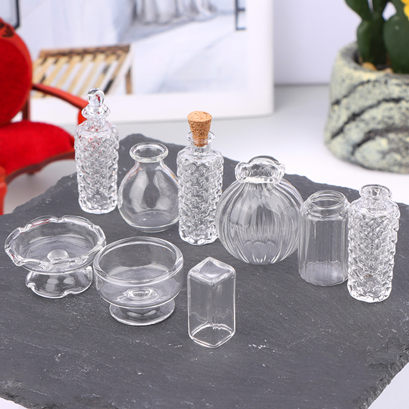 1:12 دمية مصغرة الزجاج زهرية ك - مراجعة Home Decor Vase وسعره