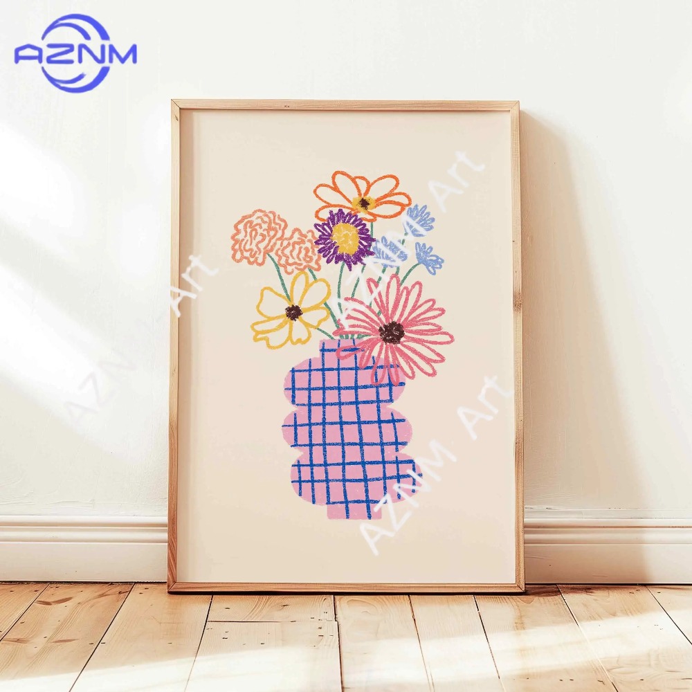 لوحة فنية جدارية قماشية بتصميم - مراجعة Home Decor Vase وسعره