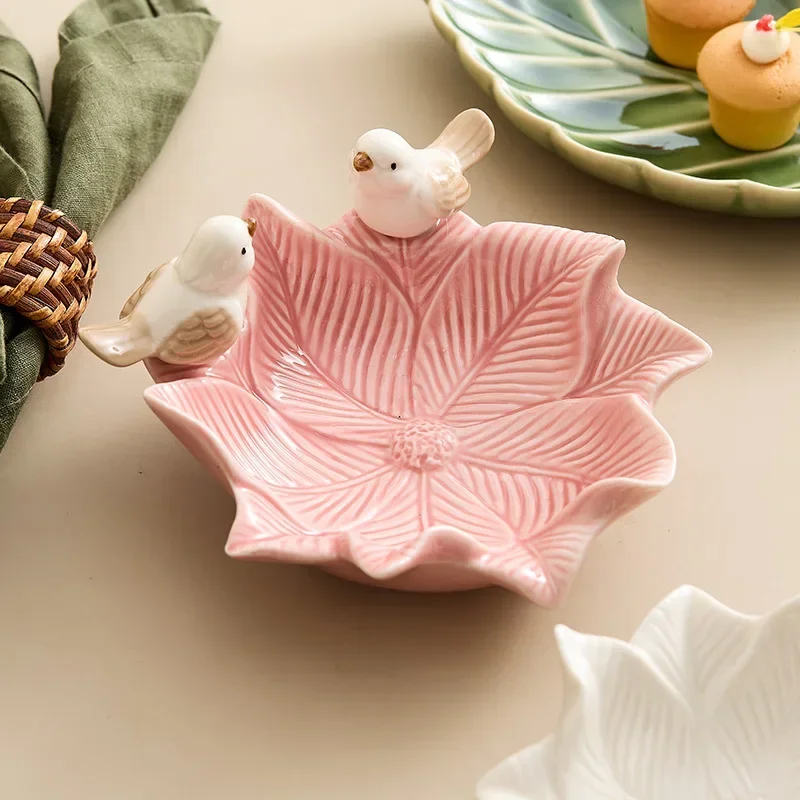 لطيف الطيور صينية مجوهرات من ا - مراجعة Ceramic Trinket Dish وسعره