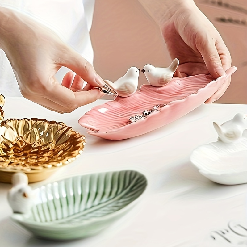 جديد لطيف الطيور ديم سوم علبة  - مراجعة Ceramic Trinket Dish وسعره