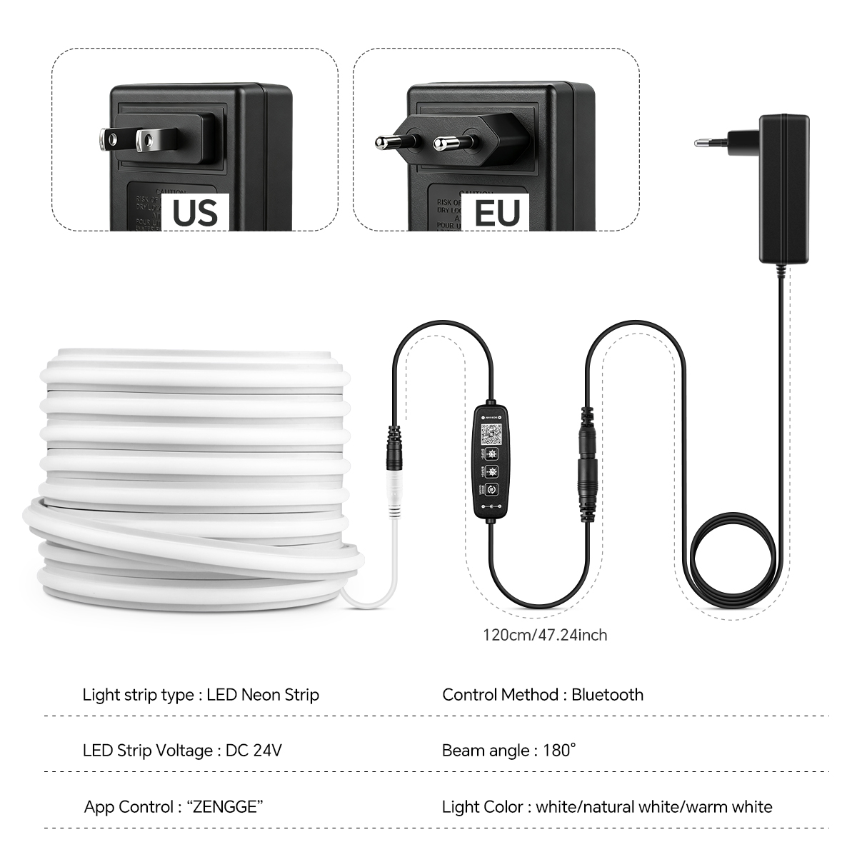 شريط إضاءة LED نيون 24 فولت، س - مراجعة Home Decor App وسعره