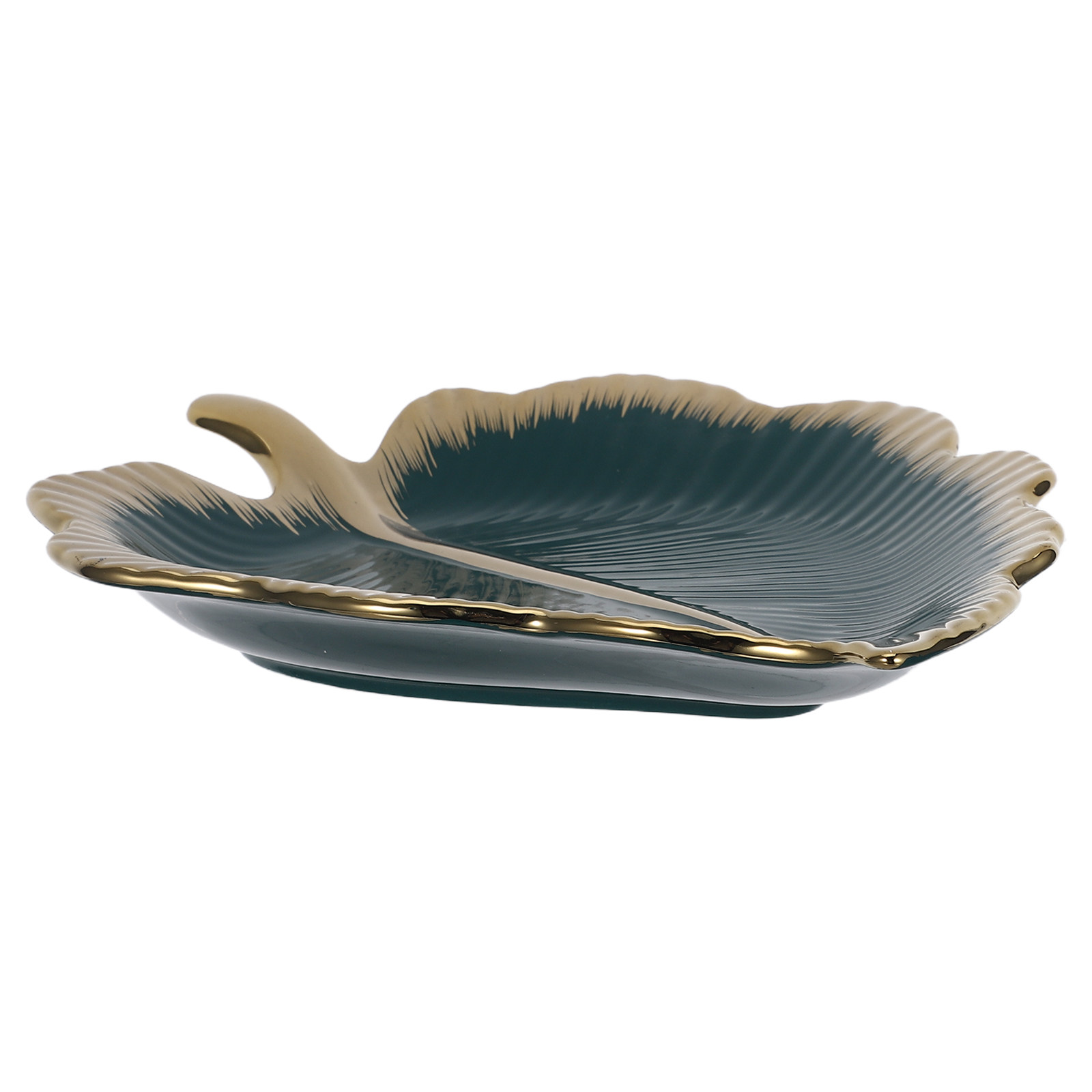 صينية سيراميك على شكل ورقة خضر - مراجعة Ceramic Trinket Dish وسعره