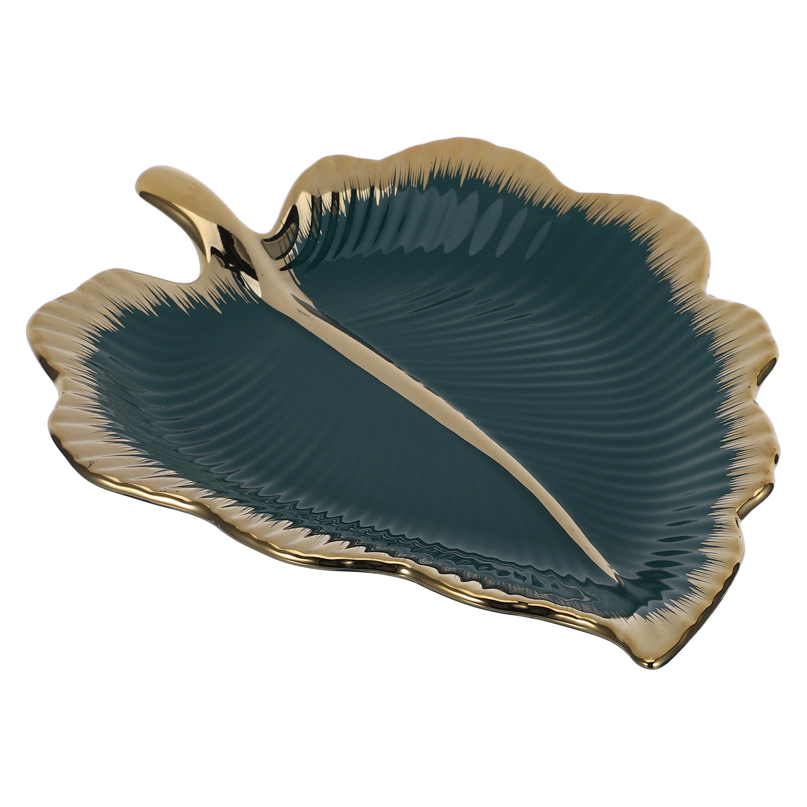 صينية سيراميك على شكل ورقة خضر - مراجعة Ceramic Trinket Dish وسعره