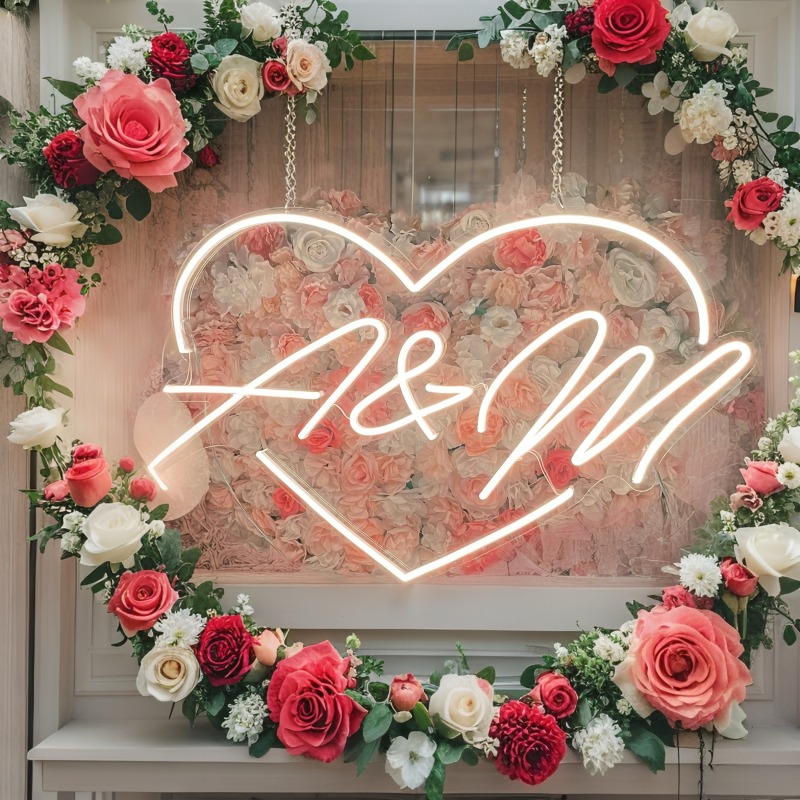مخصص الأحرف الأولى القلب LED ا - مراجعة Home Decor Gift وسعره