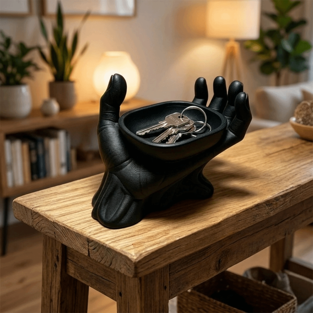 صينية تخزين المفاتيح على شكل ك - مراجعة Ceramic Trinket Dish وسعره