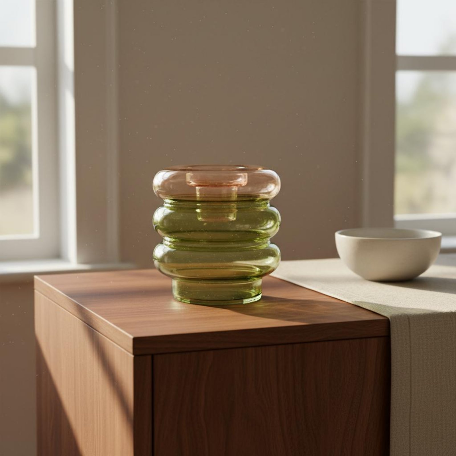 مزهرية زجاجية دائرية شفافة لتز - مراجعة Home Decor Vase وسعره