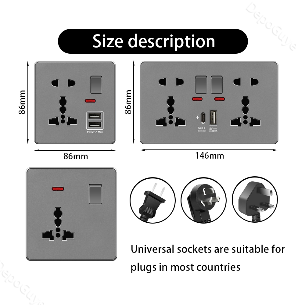 المملكة المتحدة 13A مع USB Typ - مراجعة Home Decor Uk وسعره