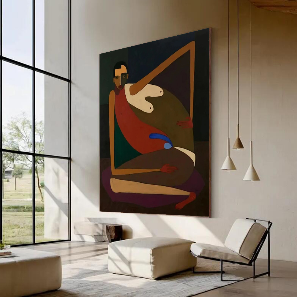 لوحة زيتية تجريدية مصنوعة يدوي - مراجعة Home Decor Free Images وسعره