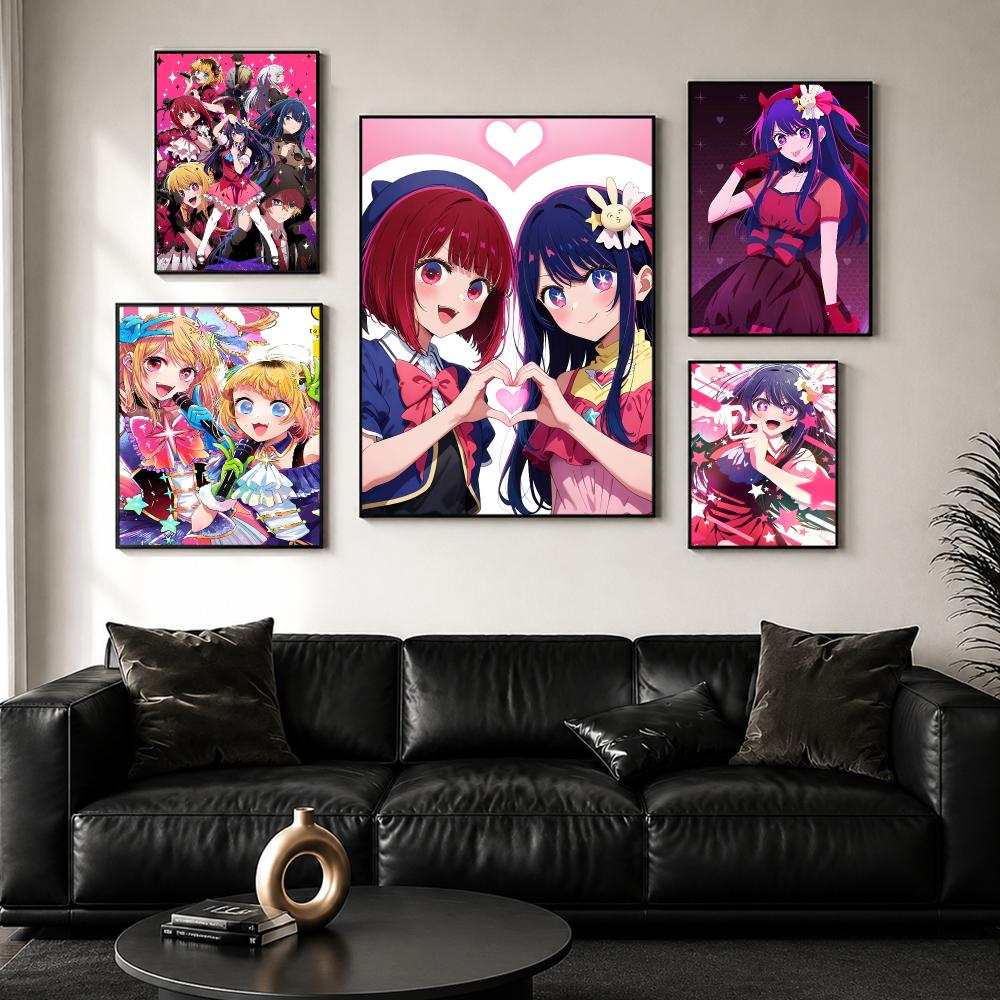 ملصق أنيمي O-Oshi No Ko Hoshin - مراجعة Home Decor Ai Free وسعره
