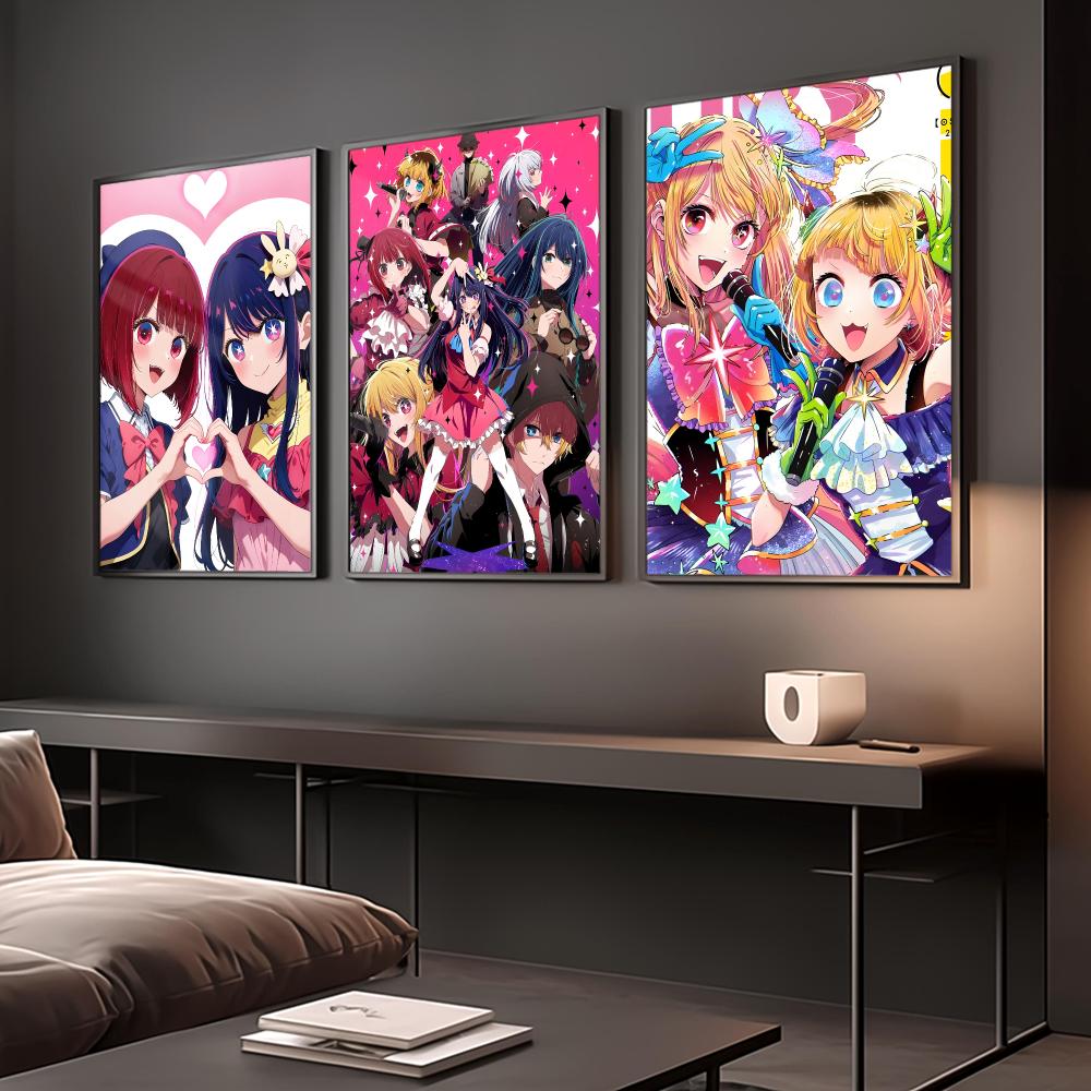 ملصق أنيمي O-Oshi No Ko Hoshin - مراجعة Home Decor Ai Free وسعره