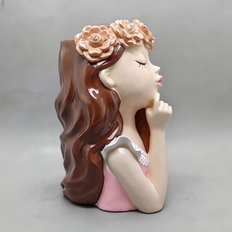 قالب سيليكون كبير على شكل فتاة - مراجعة Succulent Planter Pot وسعره