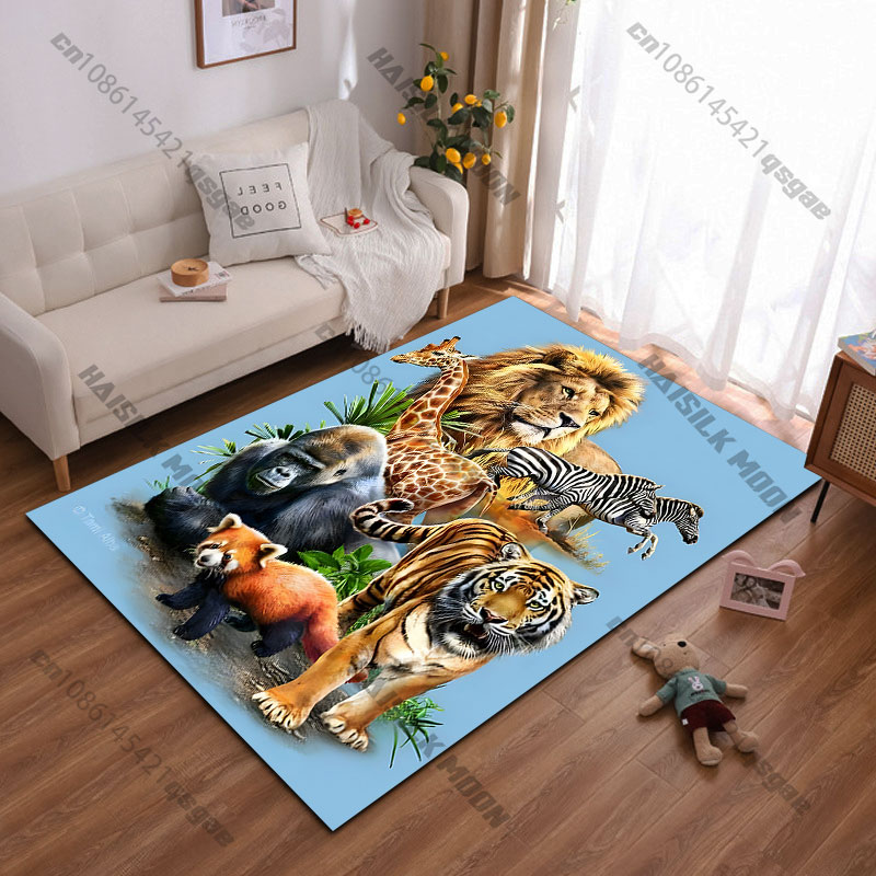 سجادة بتصميم حيوانات برية في ب - مراجعة Home Decor Habitat وسعره