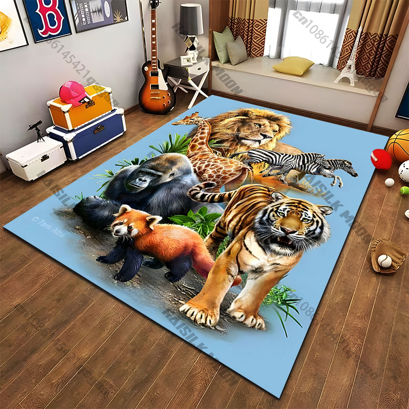 سجادة بتصميم حيوانات برية في ب - مراجعة Home Decor Habitat وسعره