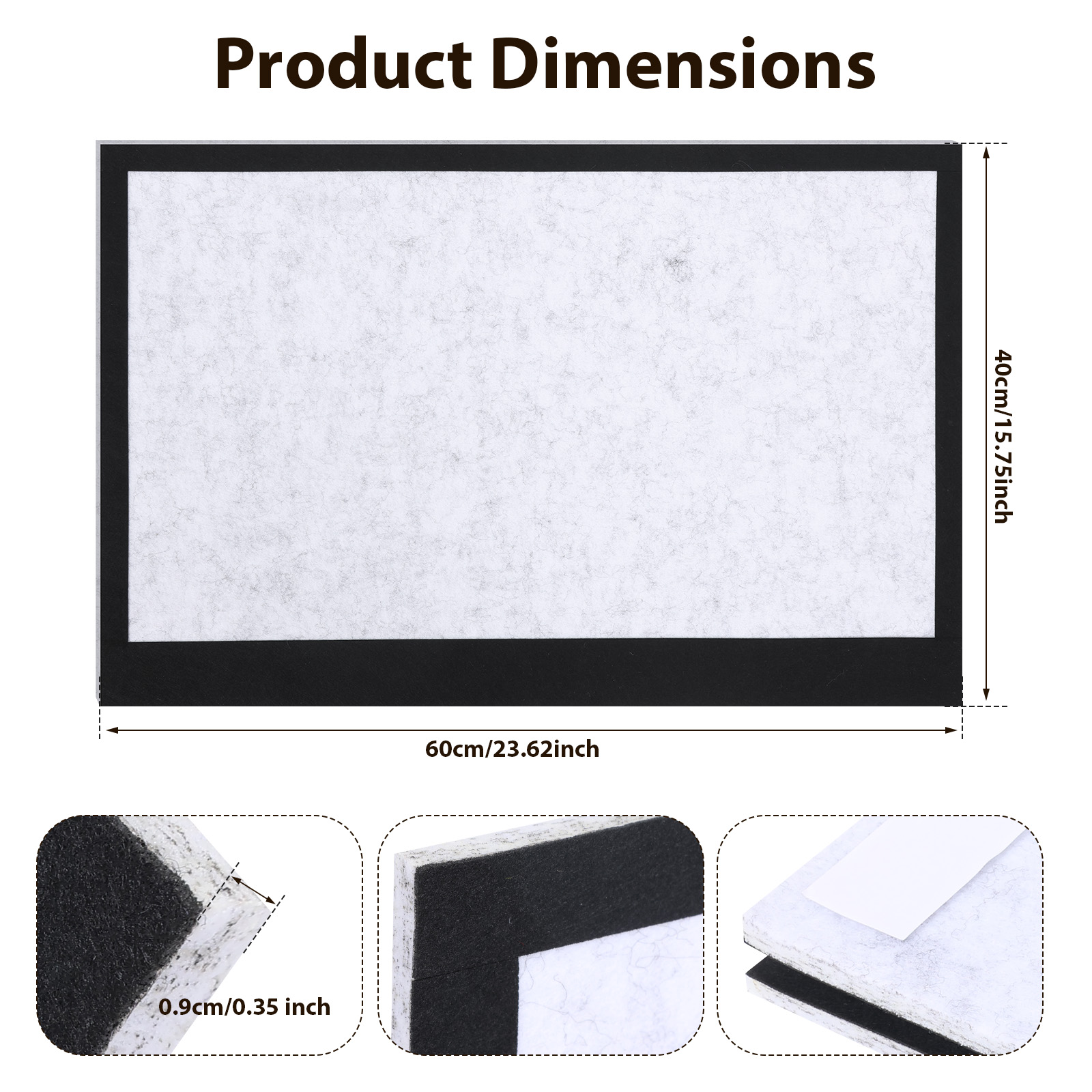 لوحة إعلانات مستطيلة من اللباد - مراجعة Home Decor Wall Panels وسعره