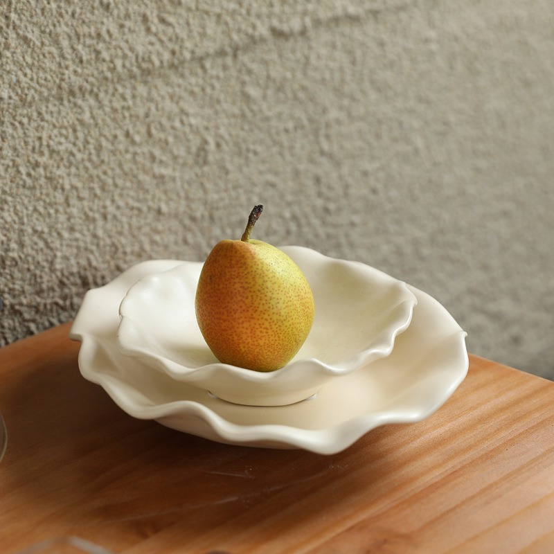 طبق فواكه سيراميك إبداعي بحافة - مراجعة Ceramic Trinket Dish وسعره