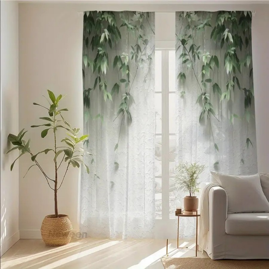 قطعتان من الستائر الشفافة المط - مراجعة Home Decor Wall Panels وسعره