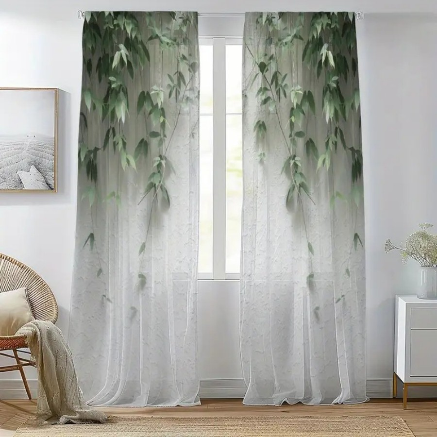 قطعتان من الستائر الشفافة المط - مراجعة Home Decor Wall Panels وسعره