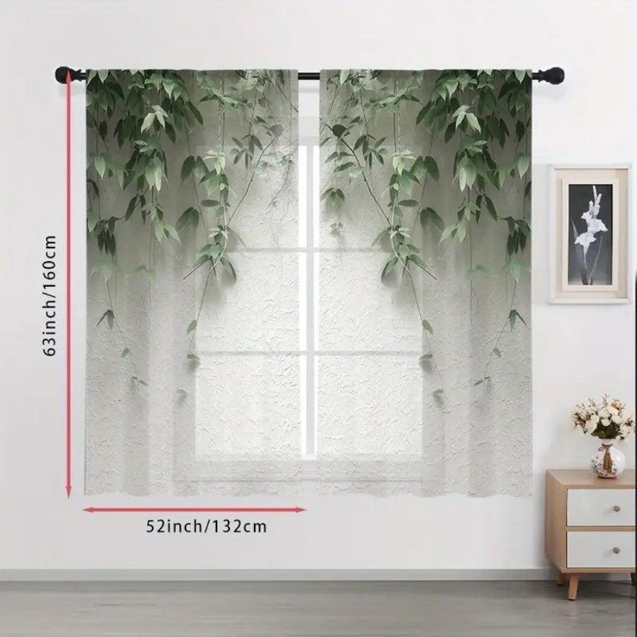 قطعتان من الستائر الشفافة المط - مراجعة Home Decor Wall Panels وسعره