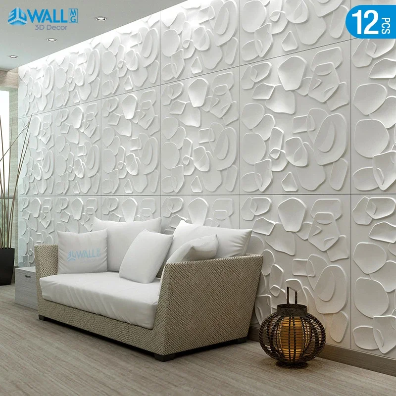 12 قطعة 50x50 سنتيمتر ثلاثية ا - مراجعة Home Decor Wall Panels وسعره