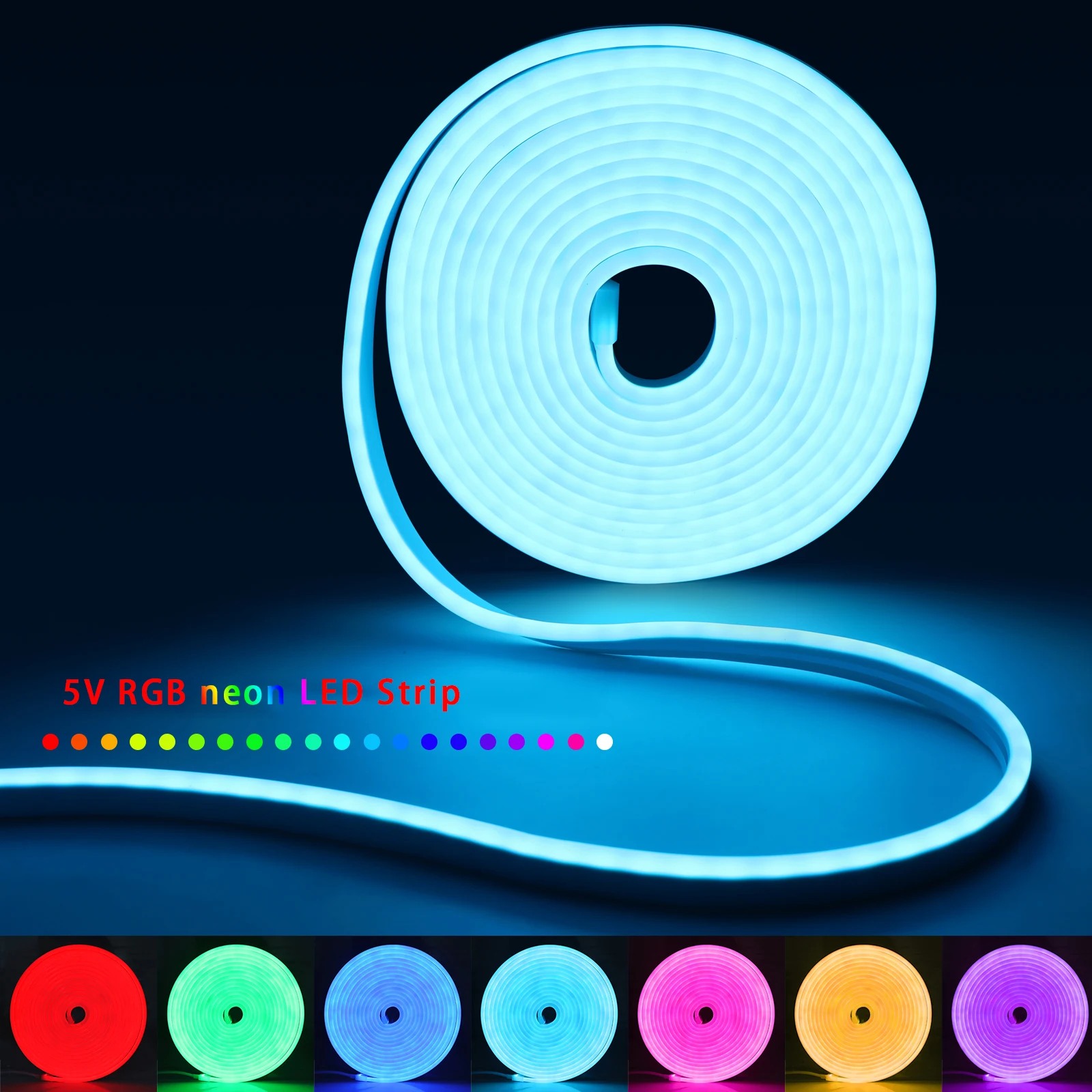 1-5 متر RGB LED شريط ضوء النيو - مراجعة Home Decor App وسعره